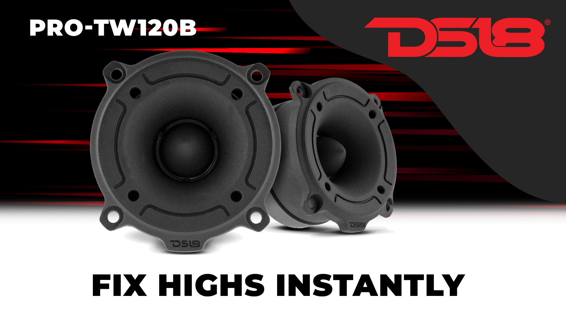 Amazon.com: DS18 PRO-TW120B Super Tweeter in Black - 1