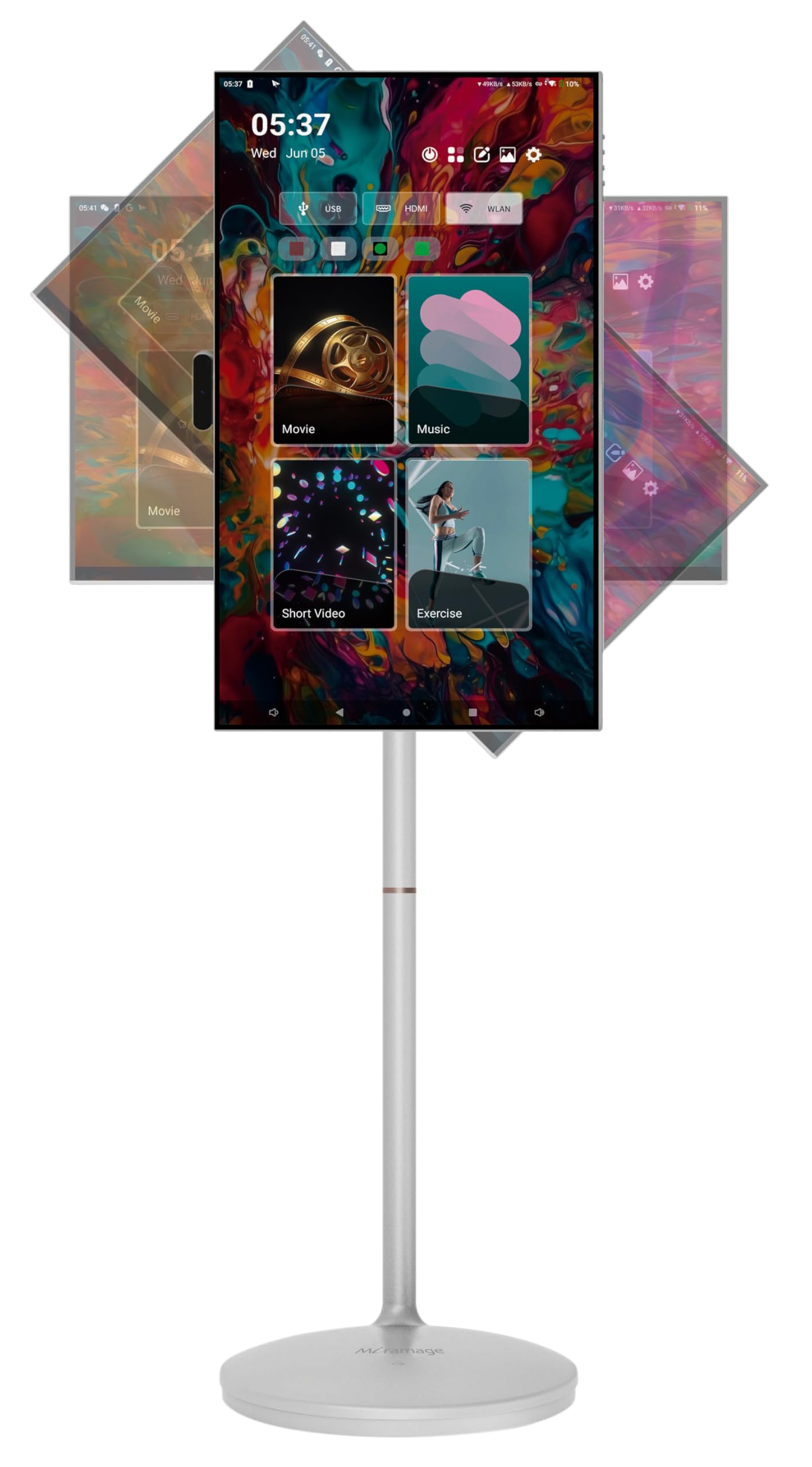 Amazon.co.jp: Miramageスマートマルチモニター 27インチ/ 日本