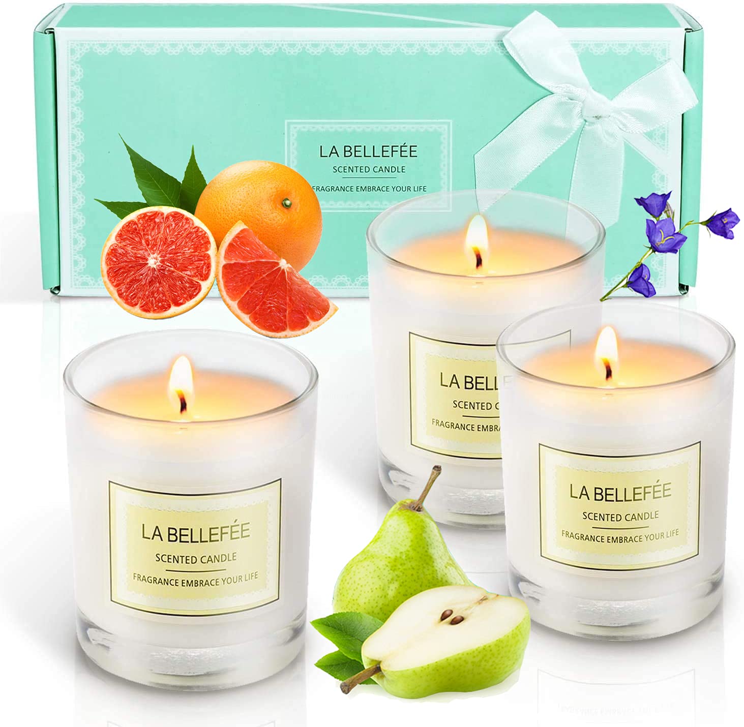 Amazon.co.jp: SCENTORINI アロマキャンドル 果物の香り キャンドル