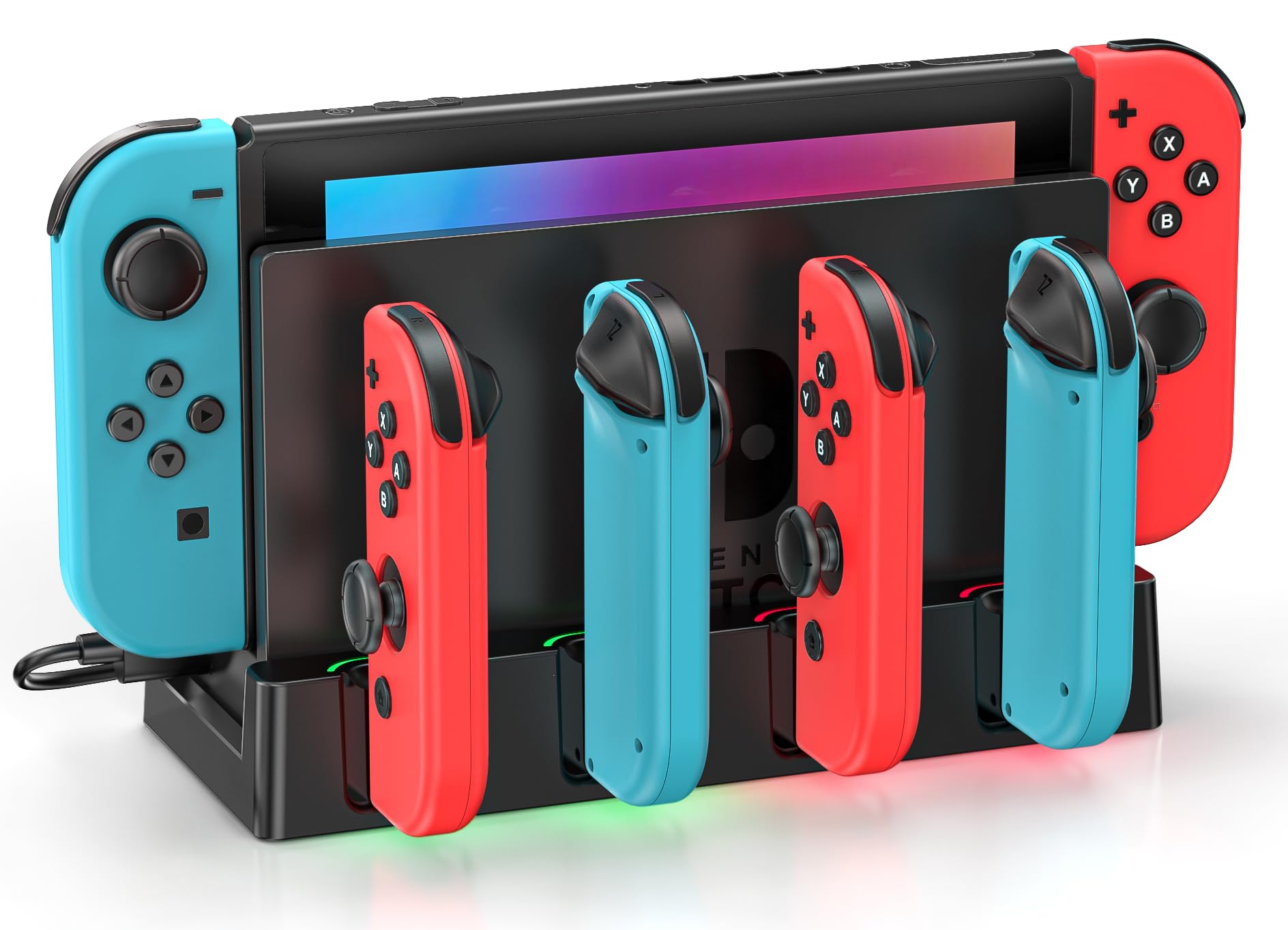 Amazon.co.jp: Switch & Switch 有機EL ジョイコン用 充電スタンド 6台