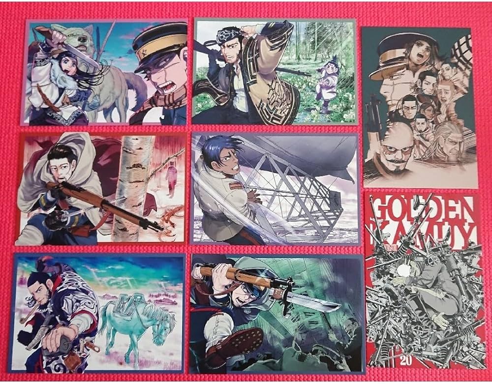 Amazon | ゴールデンカムイ カラーイラスト ポストカード 8枚セット