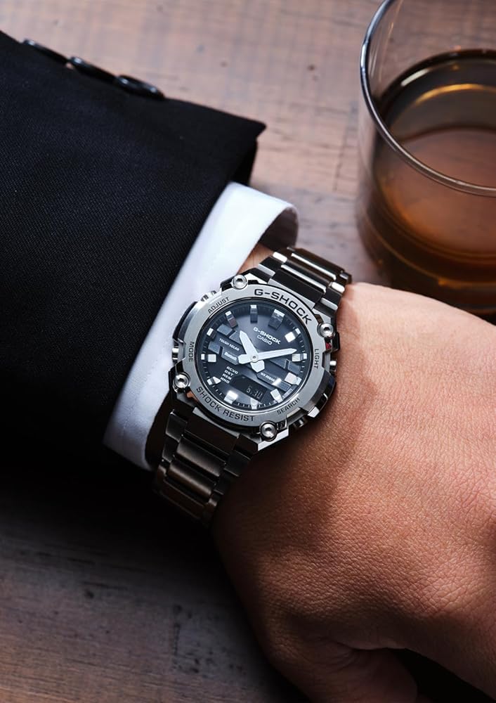 Amazon.com: Casio G-Shock GST-B600D-1AJF [G-Shock G-Steel], Silver