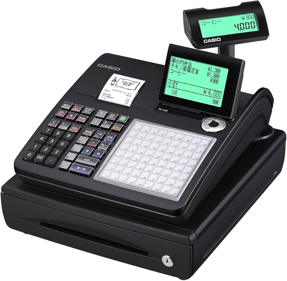 Amazon.co.jp: Casio TK-400-BK Register, 4 Division, Small
