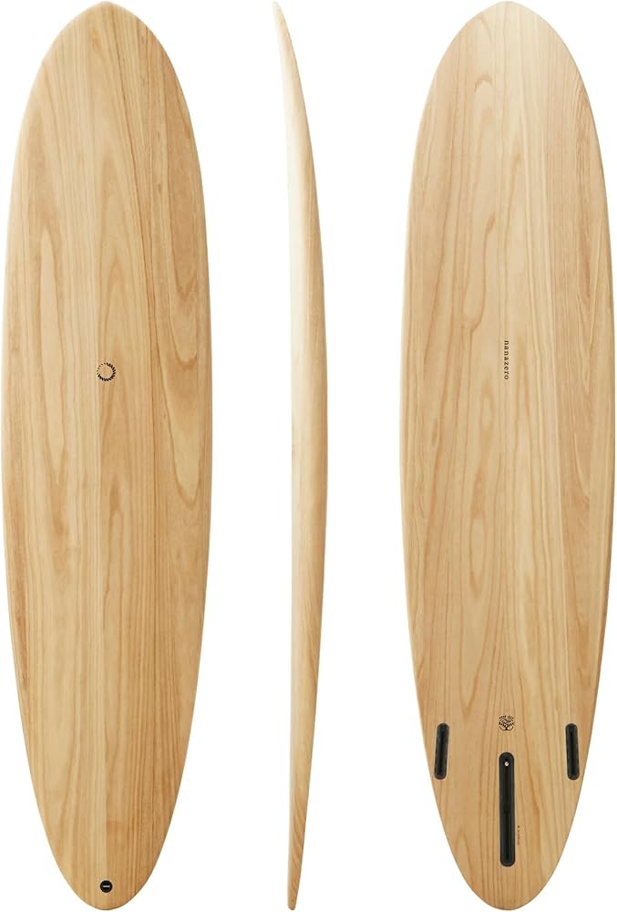 Amazon | nanazero WOOD SKIN サーフボード Mini Mal 7'8