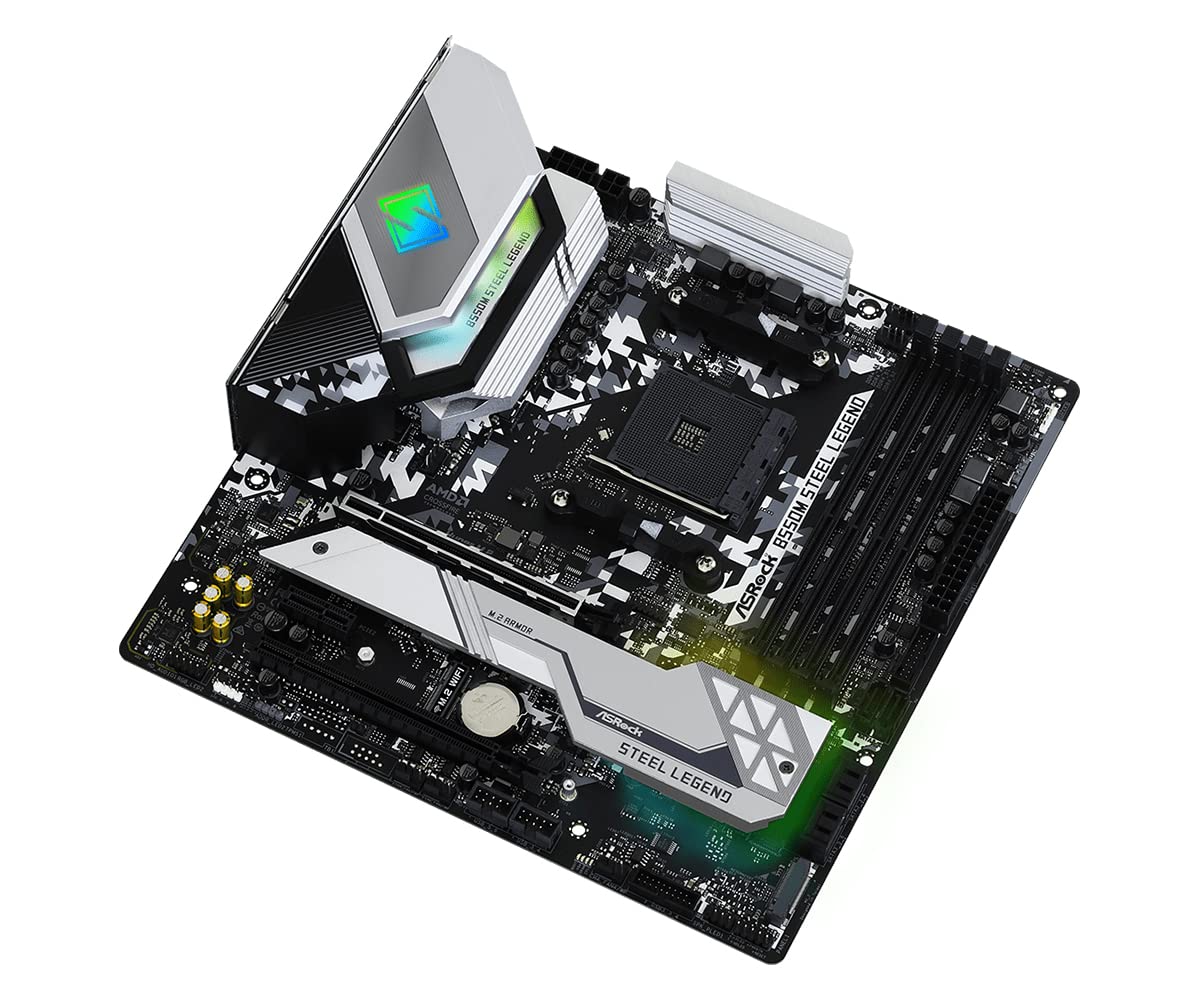 Asrock B550M Steel Legend Amd Am4 Ryzentm/Future Amd Ryzentm