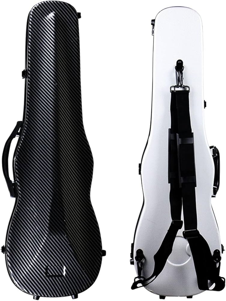 Amazon | Fiegcit バイオリンケース 1/4 1/2 汎用性カーボンファイバー