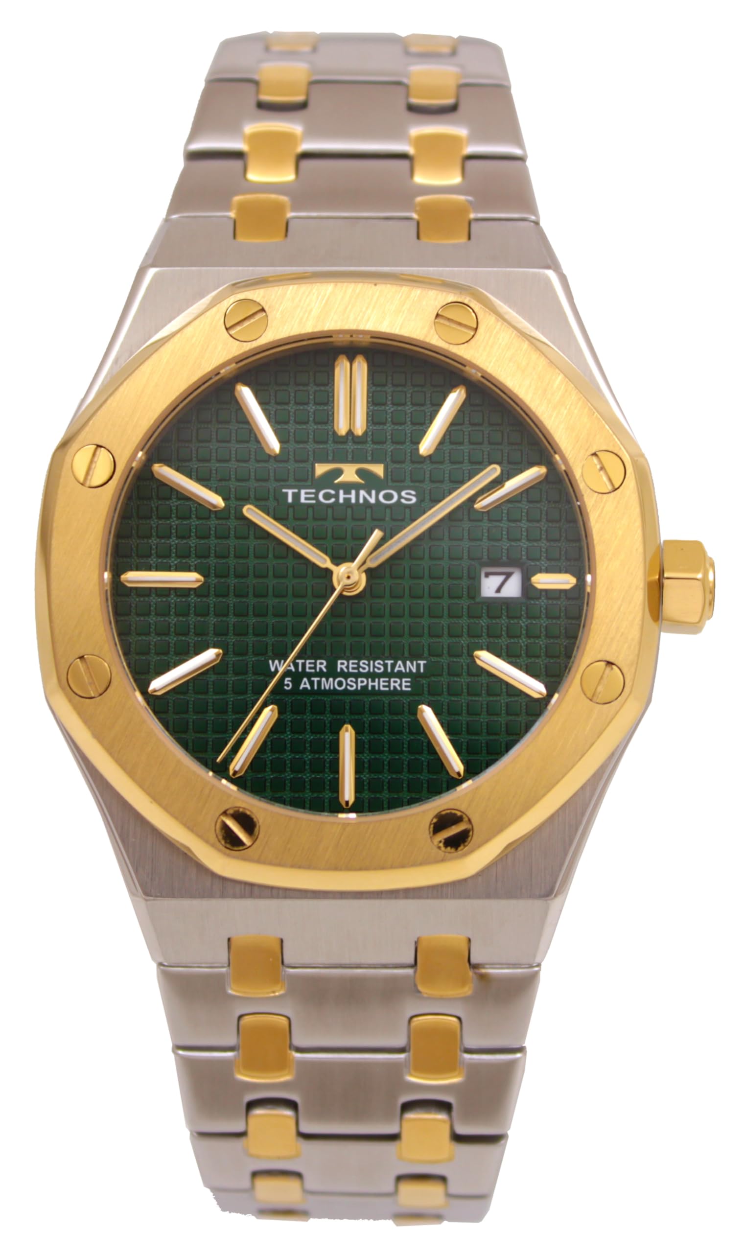 Amazon.co.jp: [テクノス] 腕時計 デイト T9C07TM メンズ シルバー