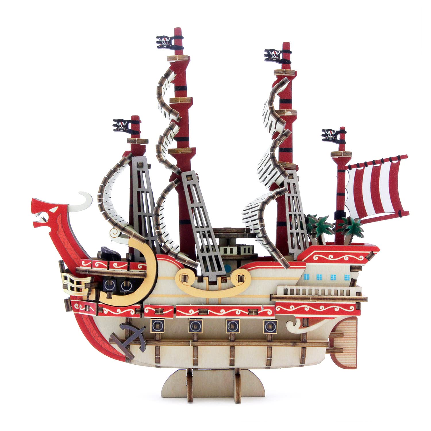 Amazon.com: ki-gu-mi One Piece Red Force Ship Model - One Piece