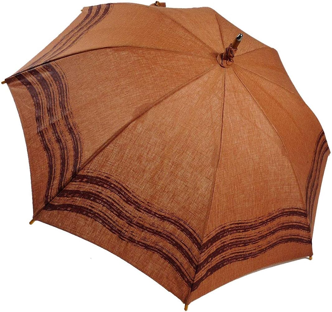 Amazon | マサキ 日傘 長傘 柿渋染め 麻100％ 日本製 523102 | 長傘 通販