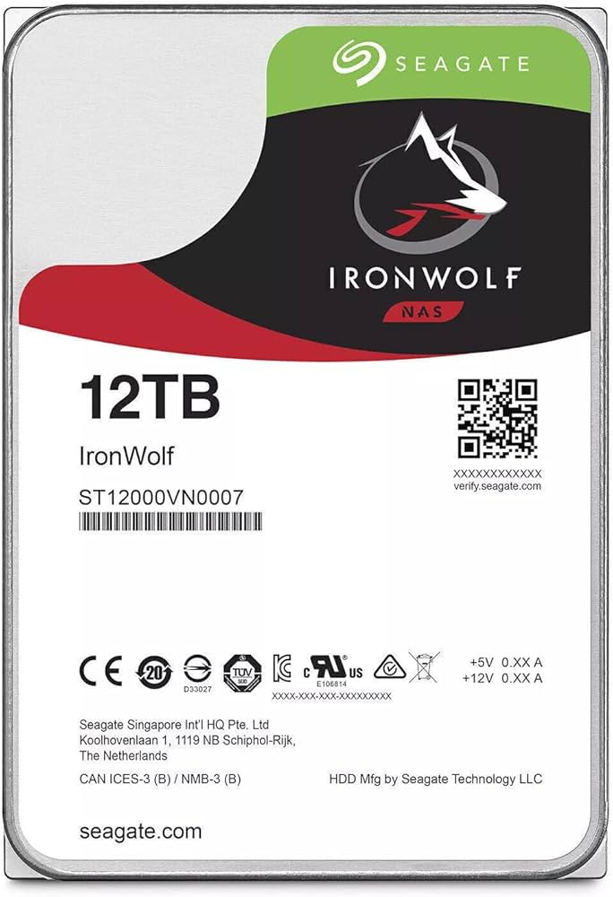 Amazon.com: Seagate IronWolf ST12000VN0007 12 TB 3.5 Internal Hard