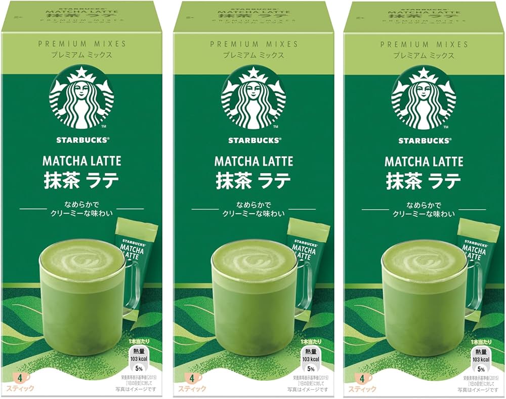 Amazon.co.jp: スターバックス プレミアムミックス 抹茶ラテ 4P×3箱