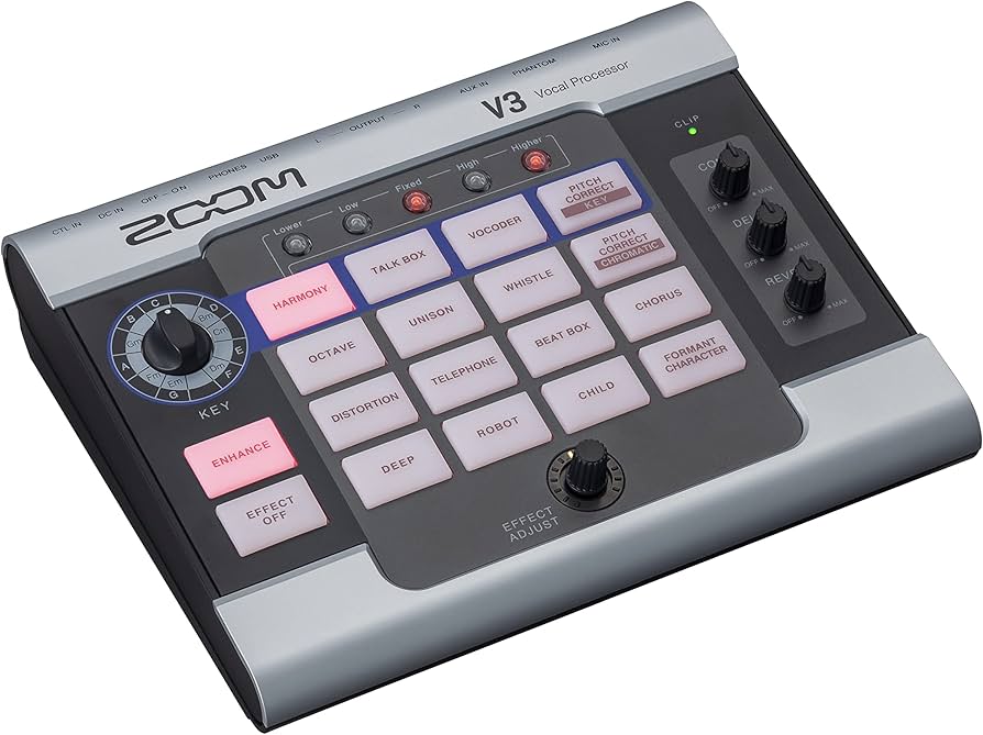 Amazon.com: Zoom V3 Vocal Processor with Harmony, Pitch Correction