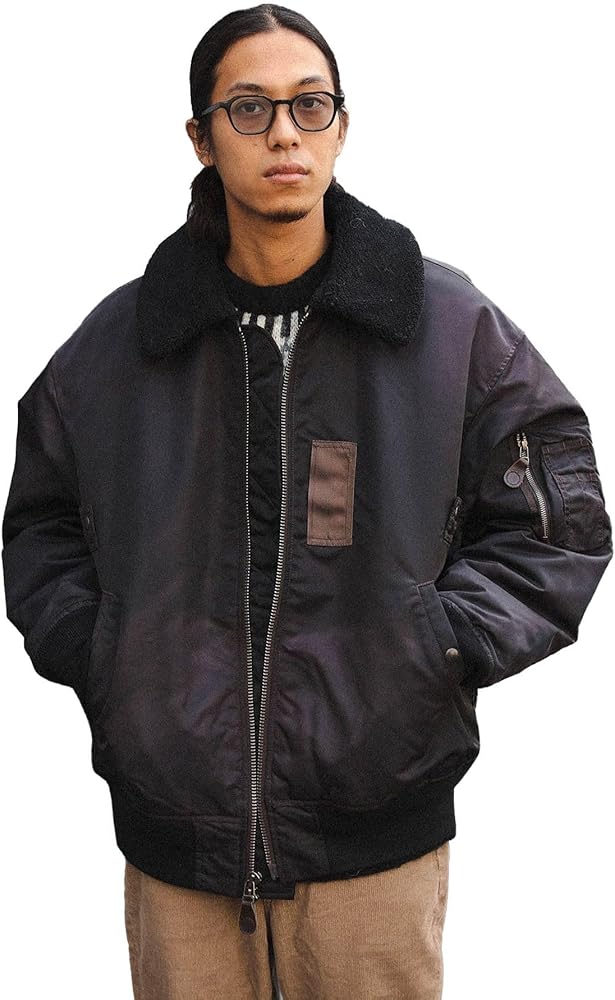 Amazon | [ビームス] ブルゾン ビッグ フェード ミリタリーブルゾン