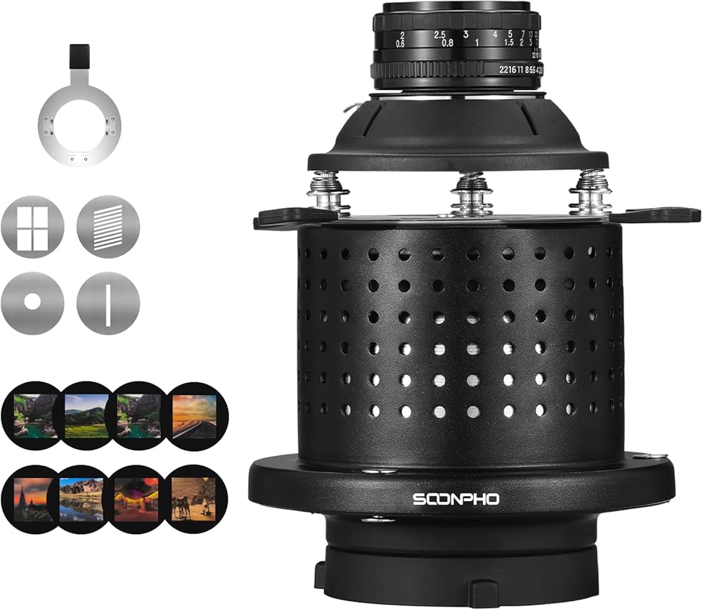 Amazon | SOONPHO コニカルスヌート 円錐型 光学スヌート ストロボ