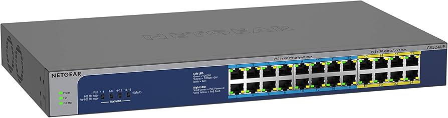 Amazon.com: NETGEAR 24-Port HIGH-Power POE+ GIGABIT ETHERNET