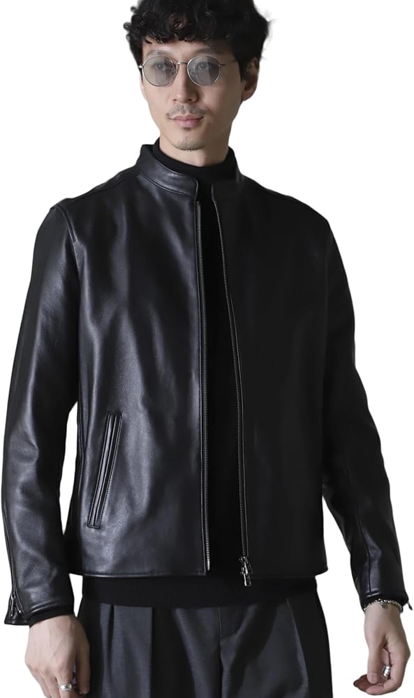 Amazon.co.jp: [ナノ・ユニバース] バンドカラー レザー シングル