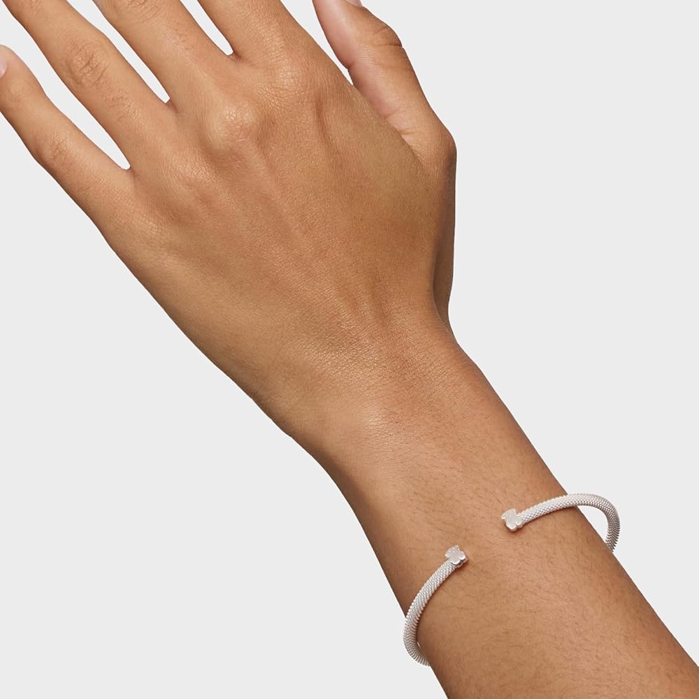 Amazon | TOUS メッシュ925シルバーバングルブレスレット | バングル 通販