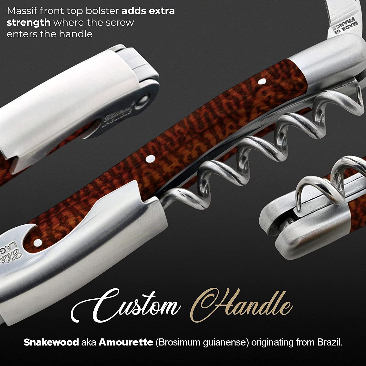 Amazon.com: Chateau Laguiole Classic LaGuiole Corkscrew - Snake