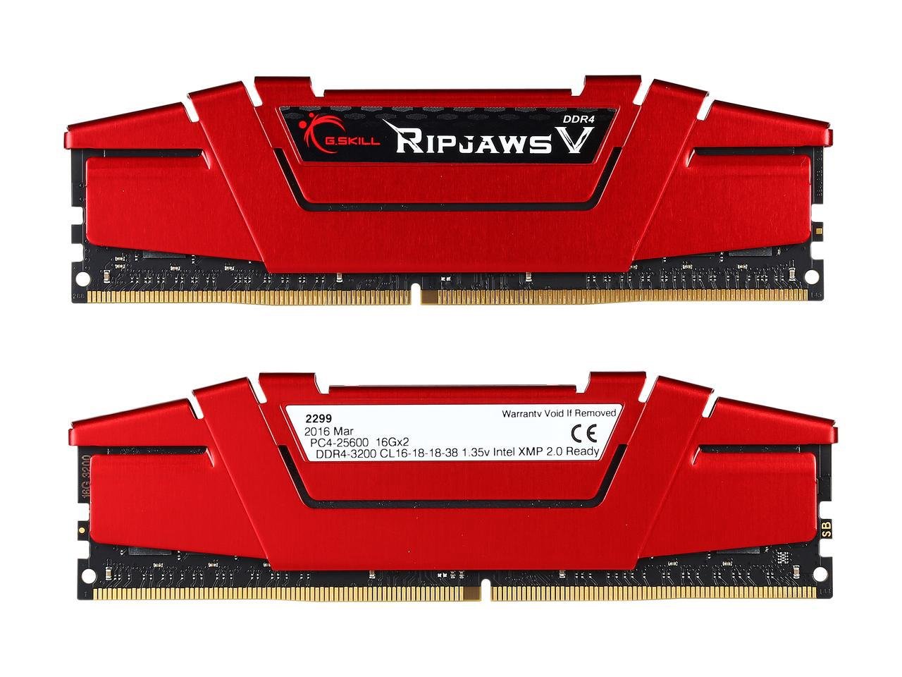 Amazon | G.Skill Ripjaws Vシリーズ 32GB (2 x 16GB) 288ピン DDR4