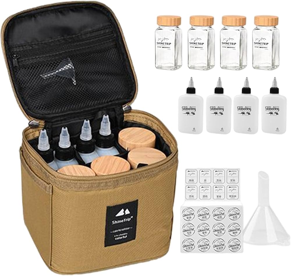 Amazon.co.jp: SAEYZ スパイスボックス キャンプ用 調味料収納バッグ