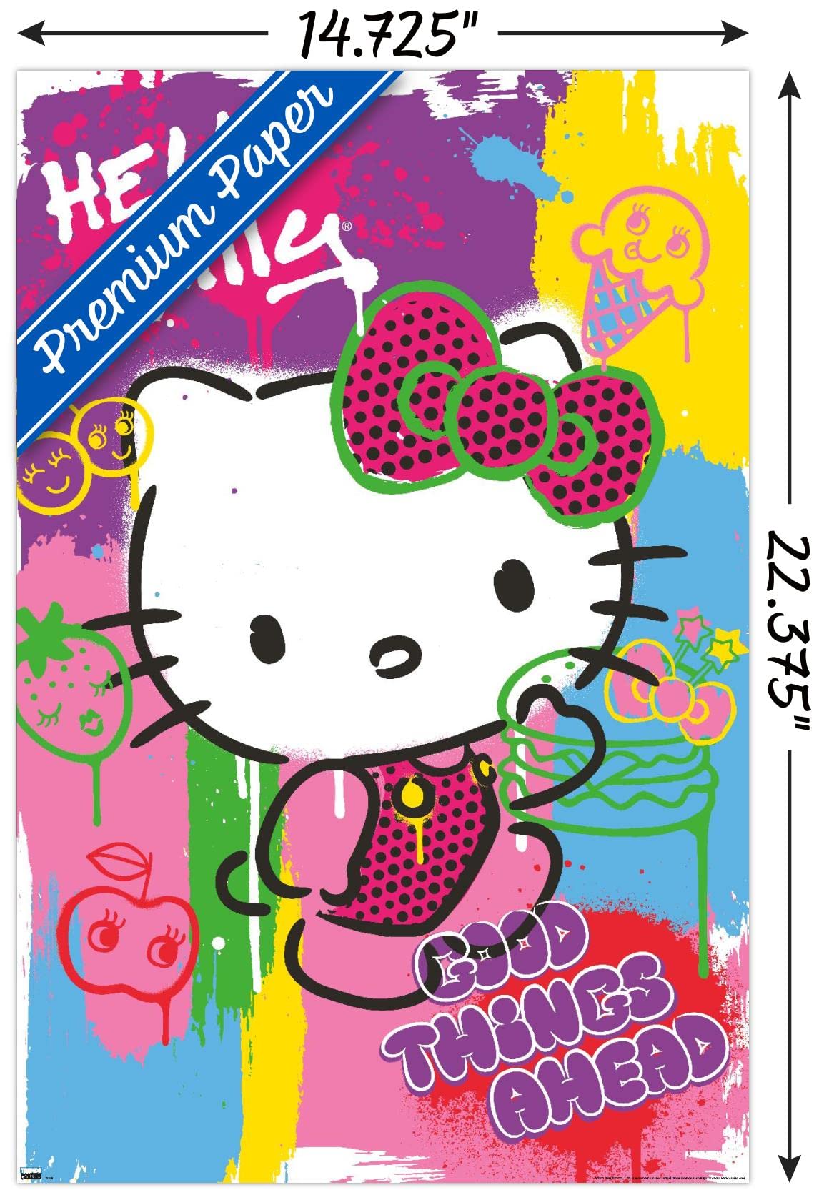 Amazon.com: Trends International Hello Kitty: 23 Pop Art Wall