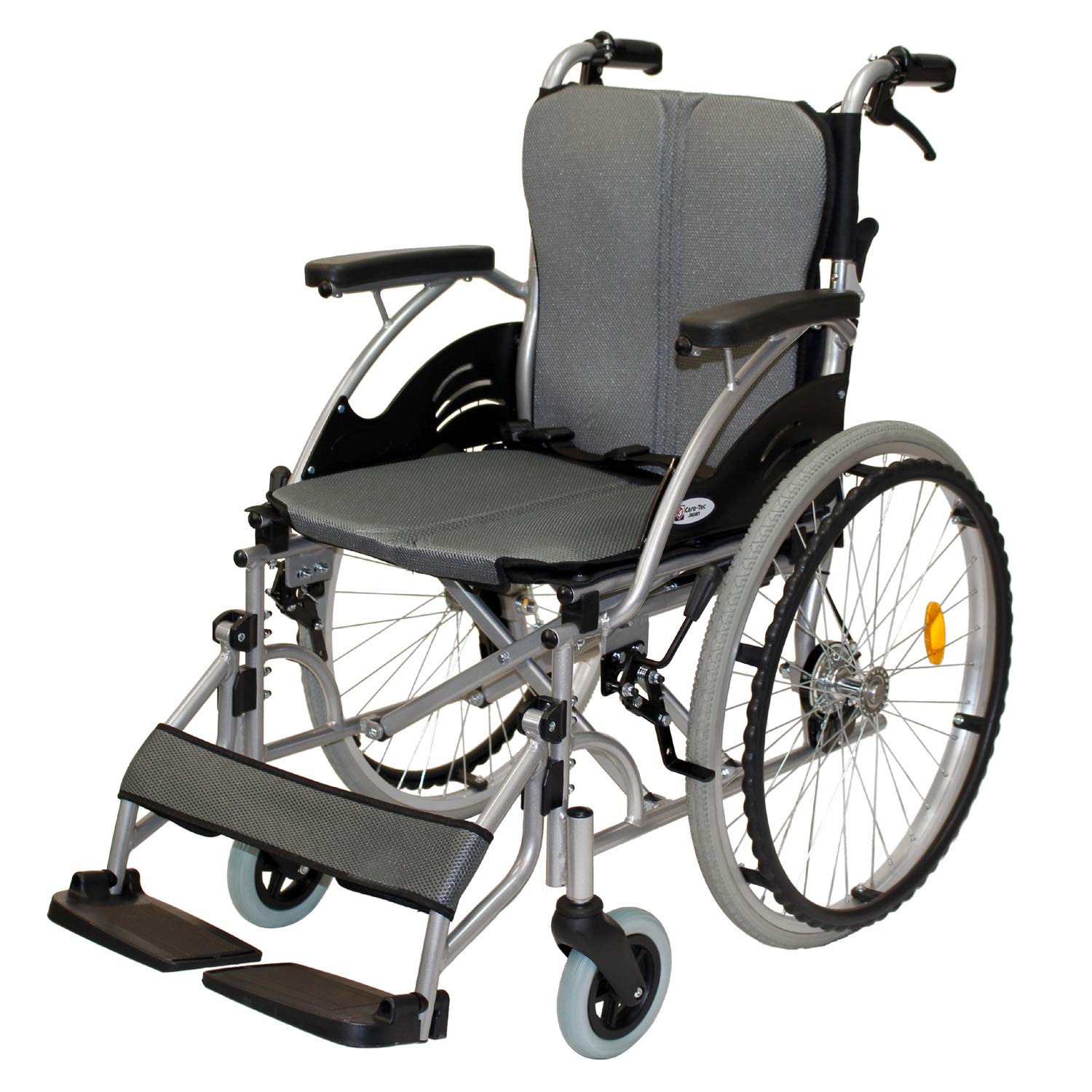 Amazon | ケアテックジャパン 自走式 アルミ製 折りたたみ 車椅子