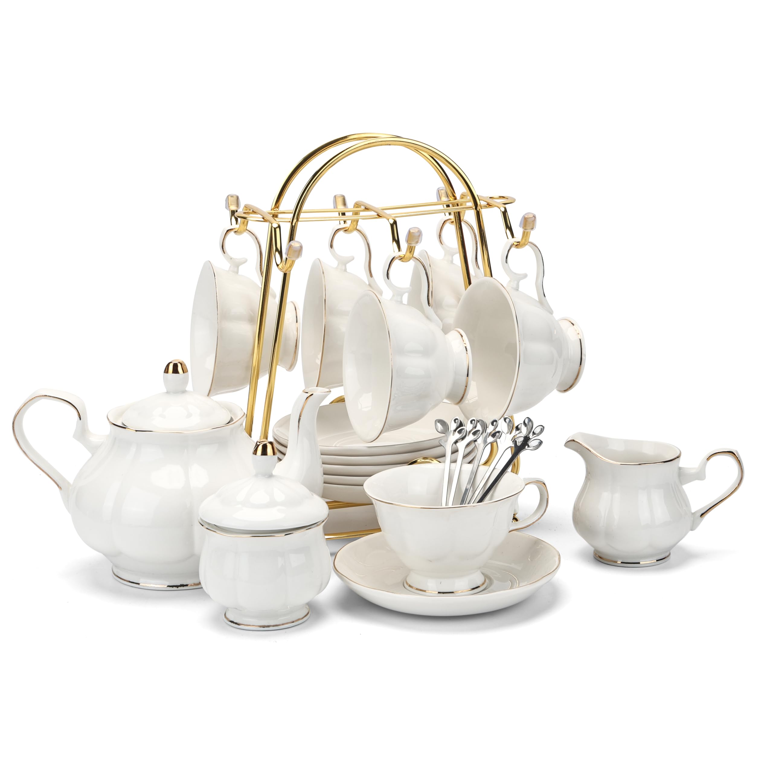 Amazon.com | CHENP.HMC Tea Set 22-Piece Porcelain Ceramic Coffee