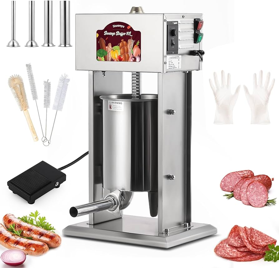 Amazon | Huanyu ソーセージメーカー 電動 ソーセージスタッファー 10L