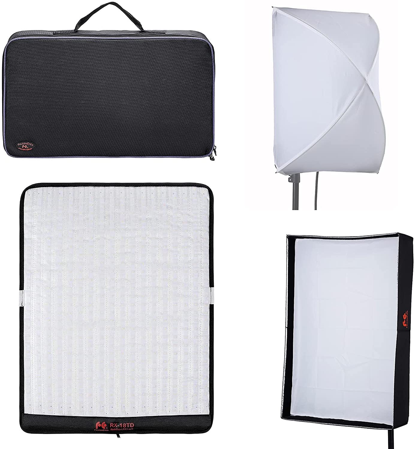 Amazon | Falcon Eyes ledライト 巻き取り可能なカメラライト RX-18TD