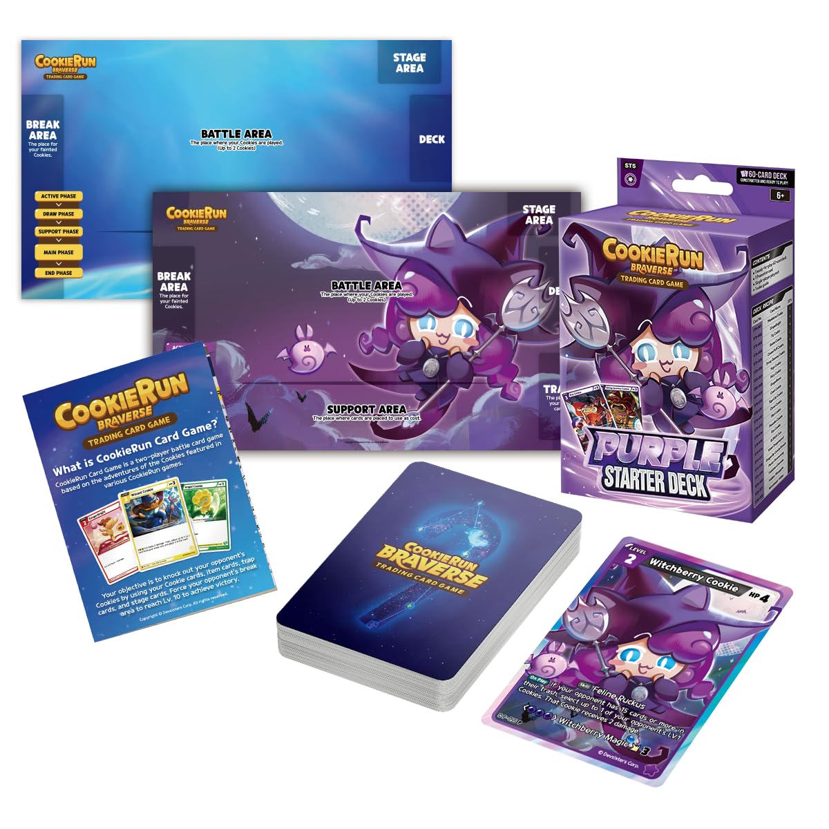 Amazon.com: CookieRun Trading Card Game: Starter Deck Purple | 2