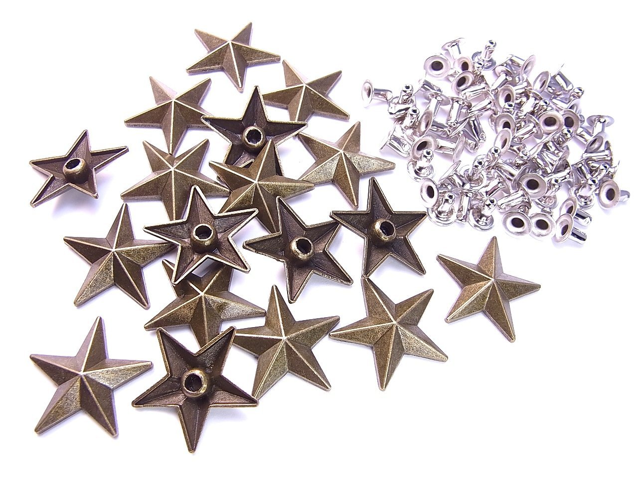 Amazon.co.jp: 【jewel】星型 スタッズ パーツ 3色2サイズから選択
