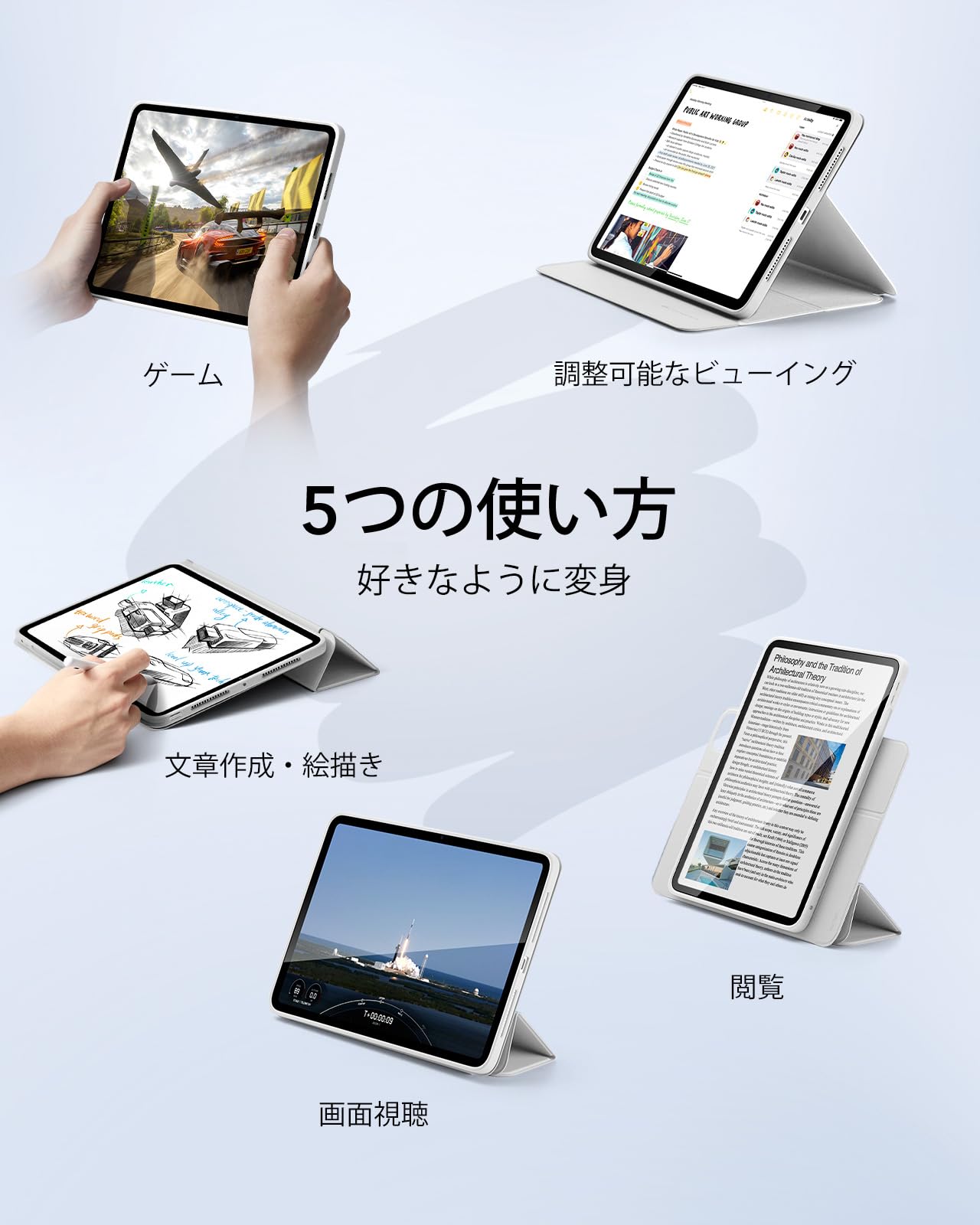 Amazon.co.jp: ESR iPad Pro 13インチ ケース（M5/M4、2025/2024）専用