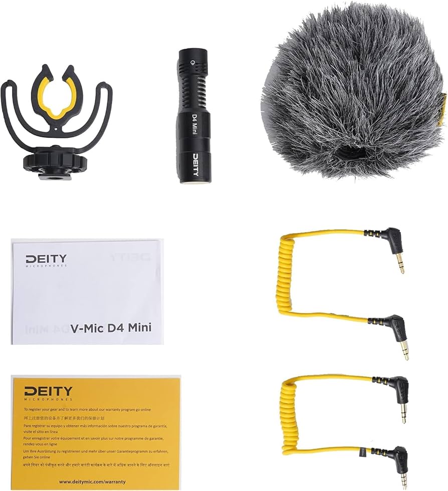 Amazon.com: Deity V-Mic D4 Mini Video Microphone,20mph Wind Rating