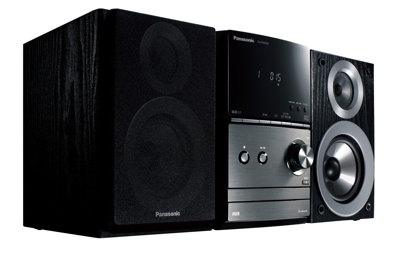 Amazon.co.jp: Panasonic CDステレオシステム ブラック SC-PM500-K
