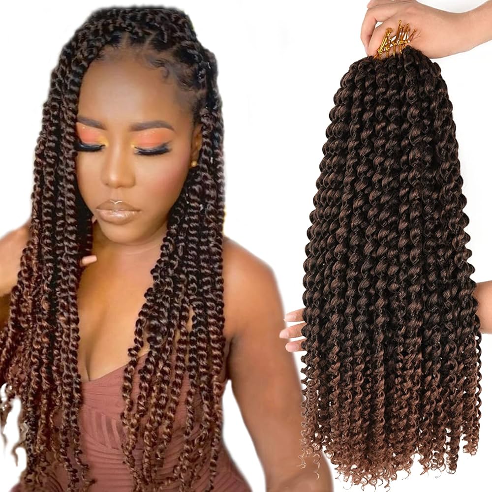 Amazon.com : AliRobam Passion Twist Crochet hair 18inch Ombre