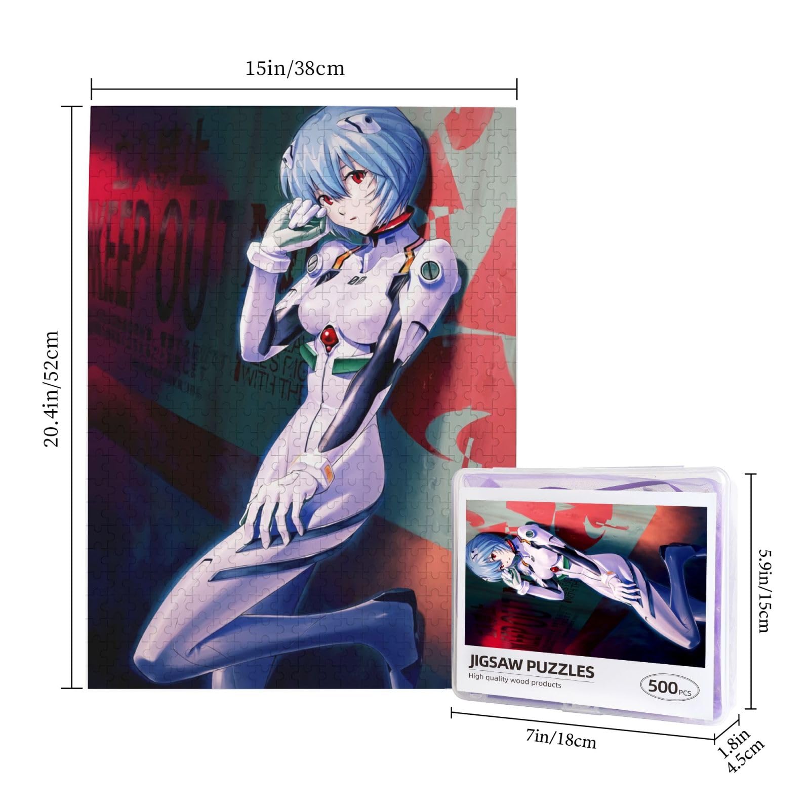 Amazon.co.jp: パズル 新世紀エヴァンゲリオン 綾波レイ Eva 木製 500