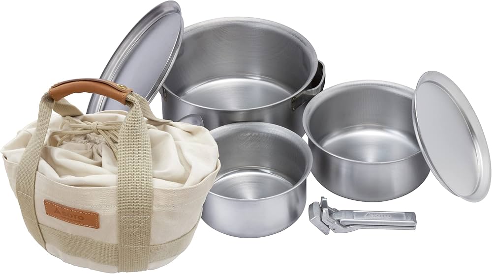 Amazon | ソト(SOTO) 日本製 ステンレス 鍋 セット 1.8㎜厚で万能(保温