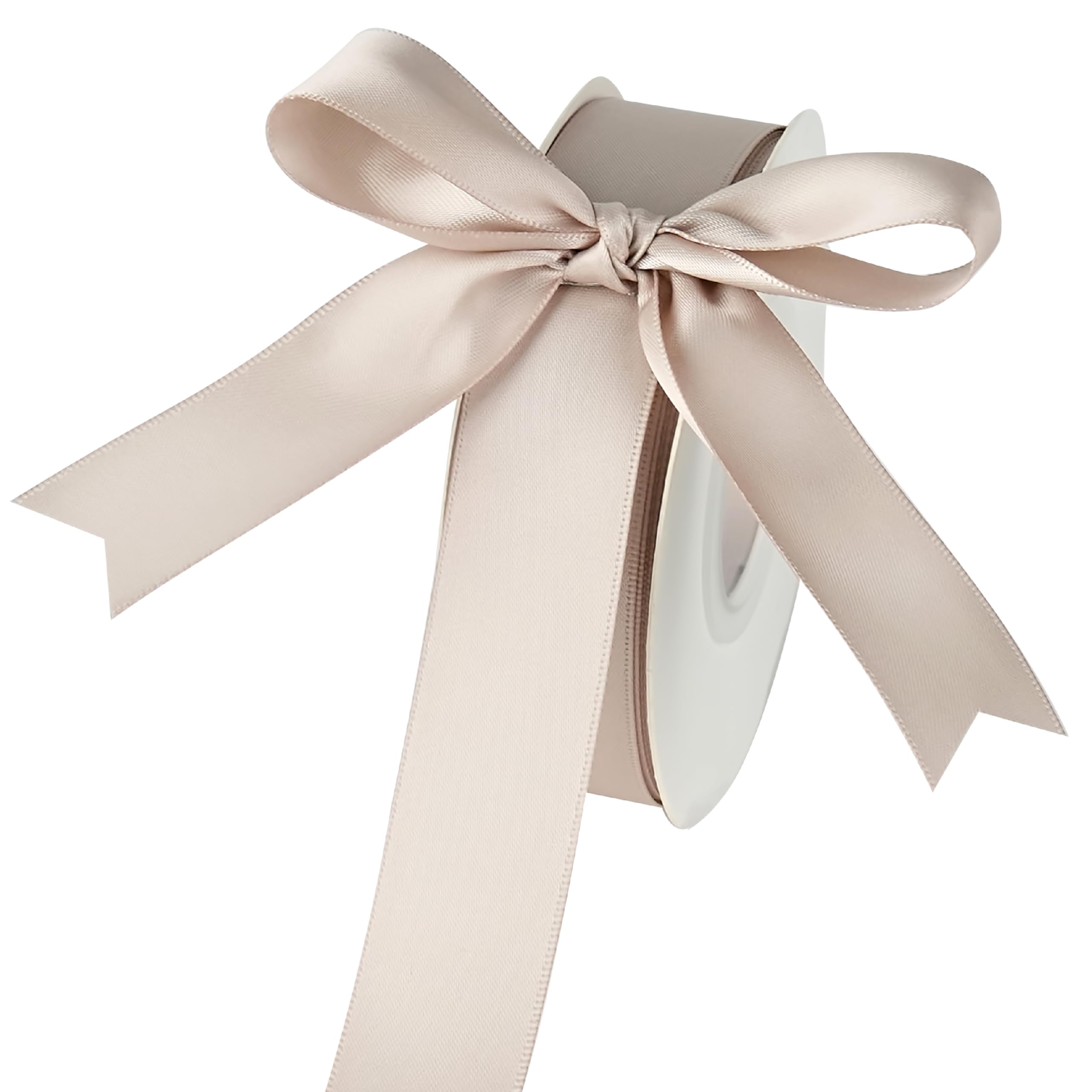 Amazon.com: DINDOSAL Taupe Ribbon 1 Inch Double Face Silk Ribbon