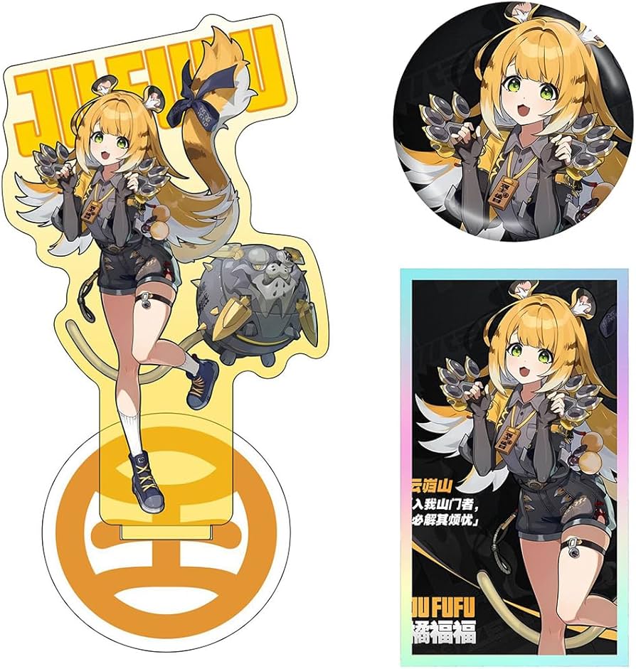 Amazon.co.jp: ゼンレスゾーンゼロ 橘福福 グッズ 3点セット アクリル