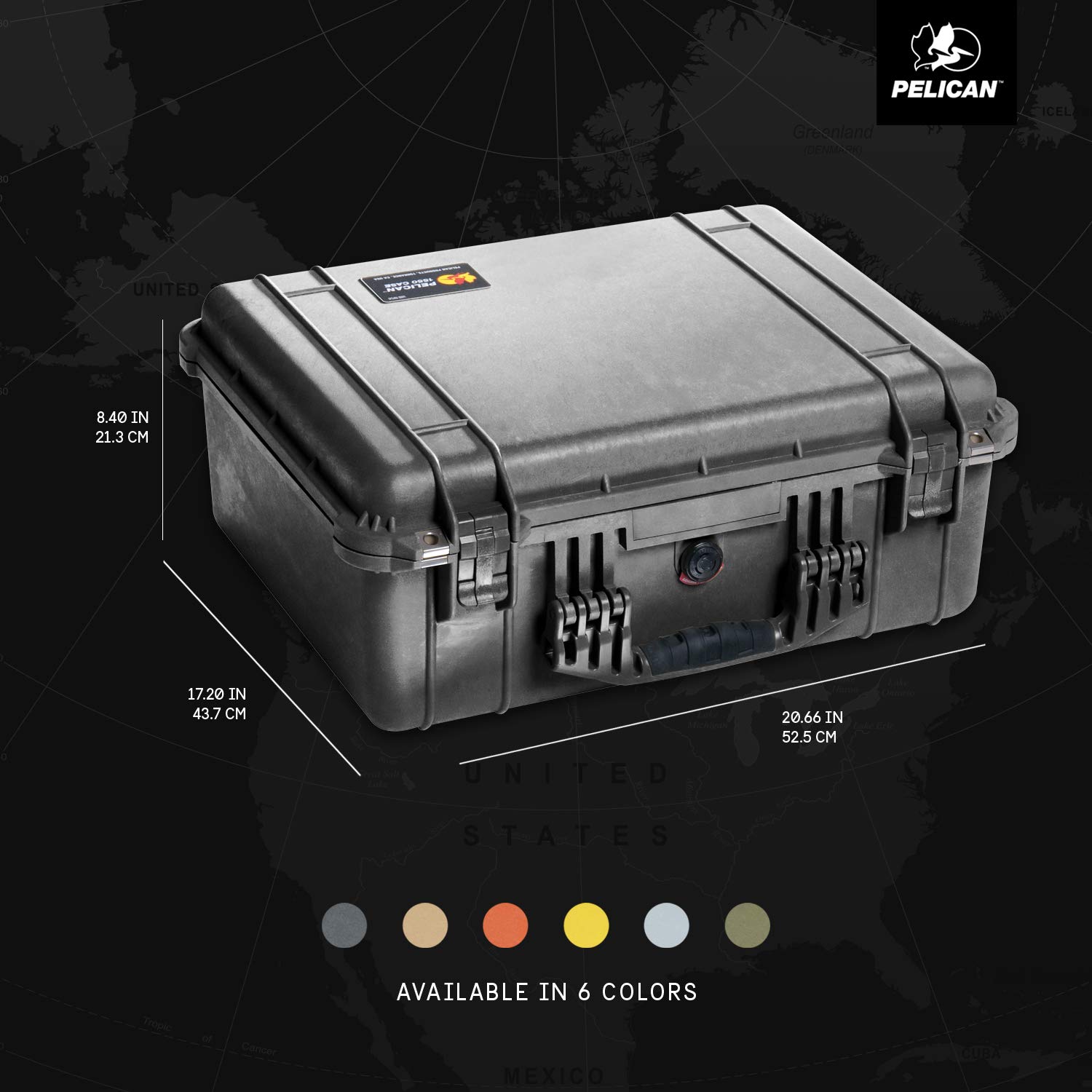 Amazon.com : Pelican 1550 Case With Foam (Black) : Diving Dry