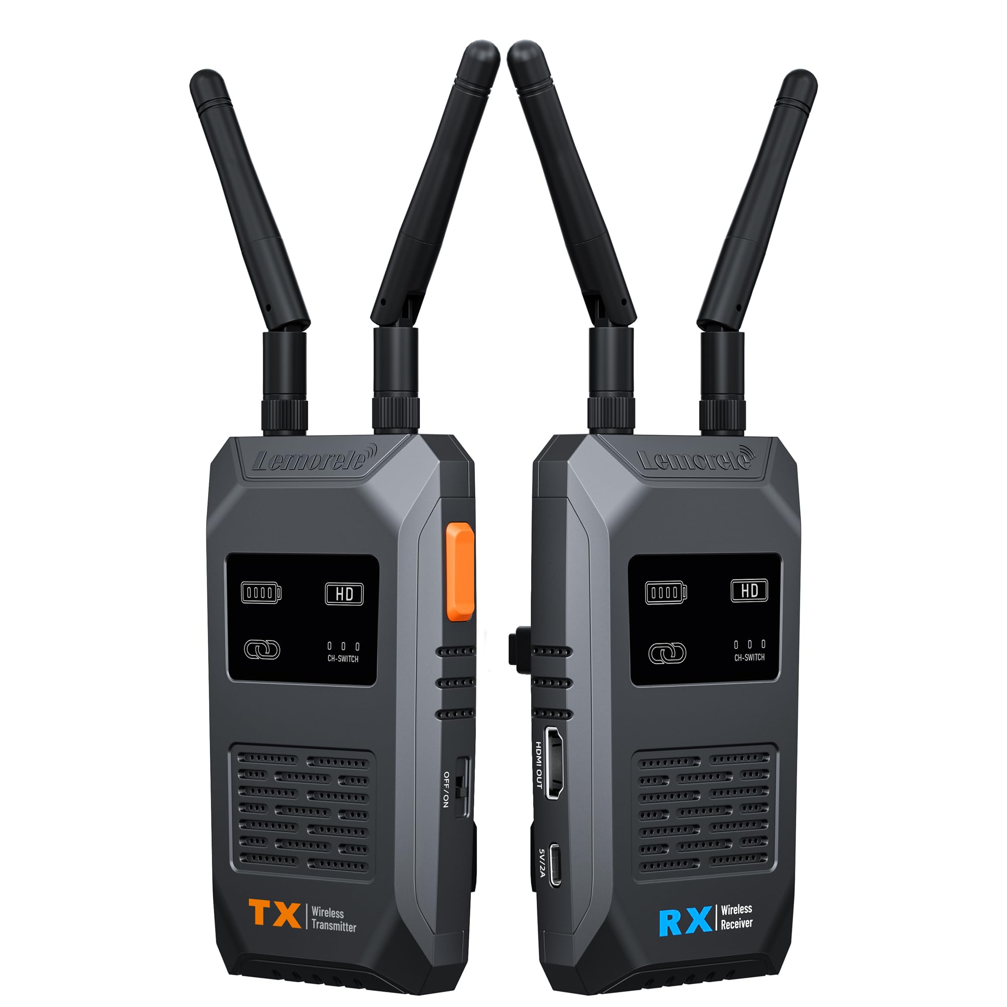 Amazon.co.jp: ワイヤレス HDMI 送受信機セット 小型 5G 200M Lemorele