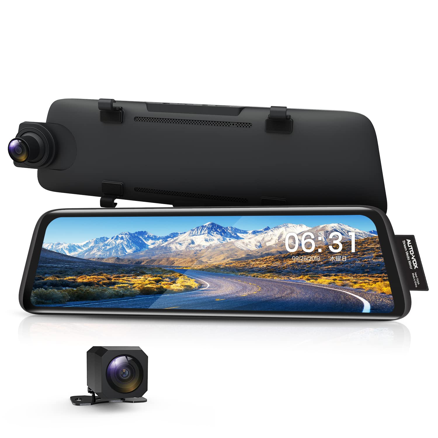 Amazon.co.jp: AUTO-VOX ミラー型 ドライブレコーダー 前後カメラ 前後