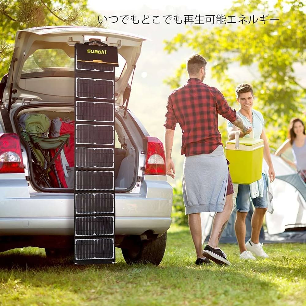 Amazon.co.jp: suaoki ソーラーパネル 60W ソーラーチャージャー 高