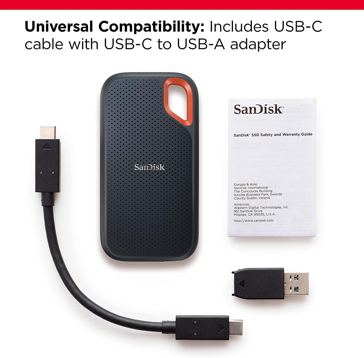 Amazon.co.jp: SanDisk 2TB Extreme Portable SSD - Up to 1050MB/s