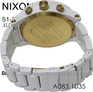 Amazon.co.jp: [ニクソン] NIXON 腕時計 51-30 CHRONO: ALL WHITE/GOLD