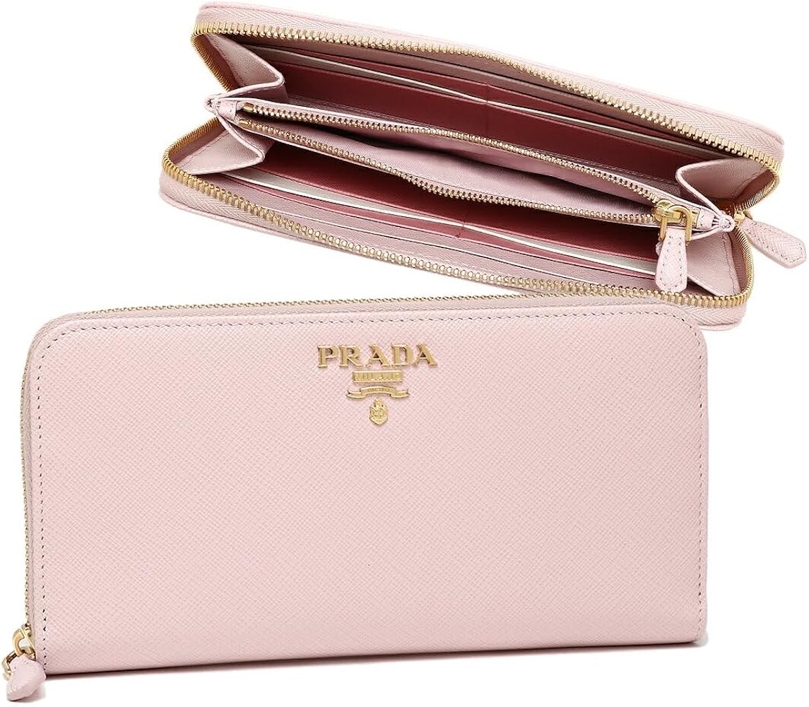 Amazon | [Prada] [プラダ] 長財布 サフィアーノマルチカラー ピンク