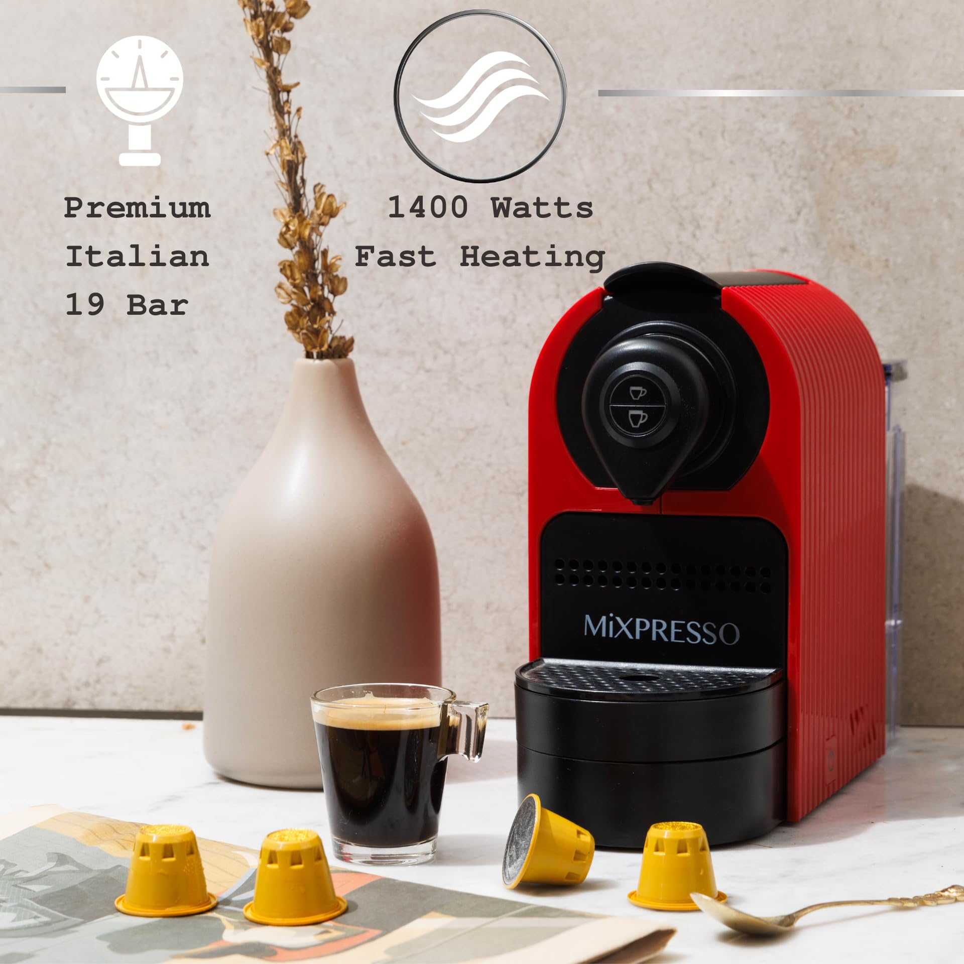 Amazon | Mixpresso エスプレッソマシン ネスプレッソ対応カプセル用