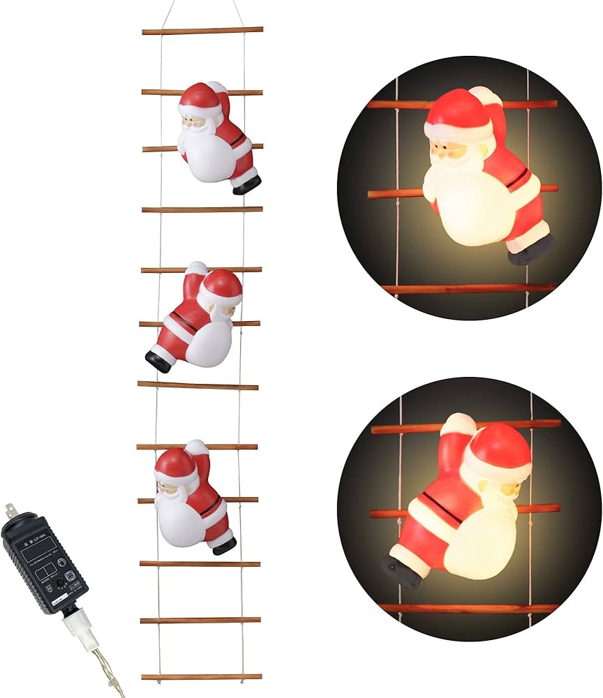 Amazon.co.jp: タカショー ガーデンライト ブローライト はしごサンタ