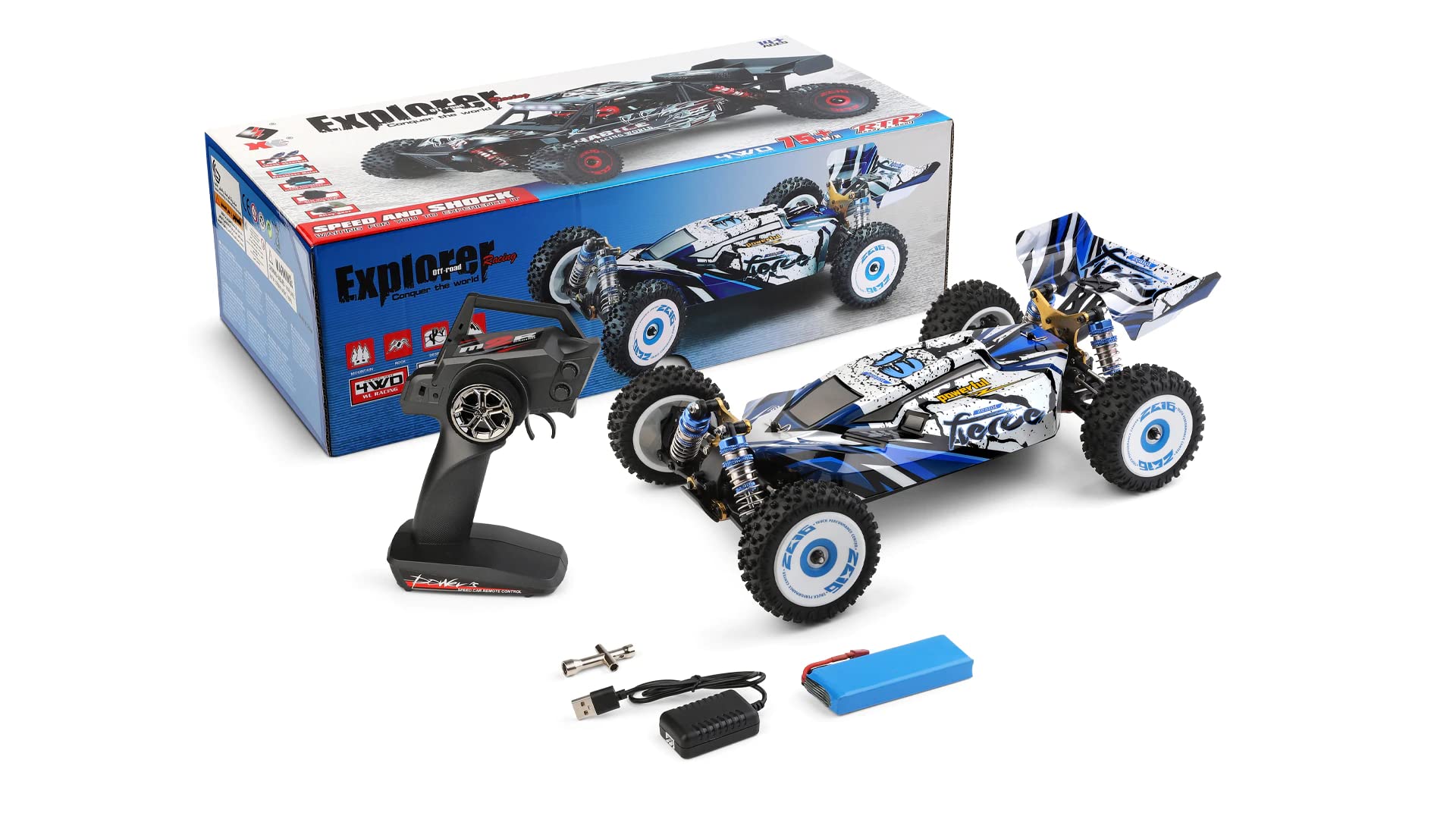 Amazon.com: WLtoys XK 124017 V2 1/12 4WD 75km/h High-Speed