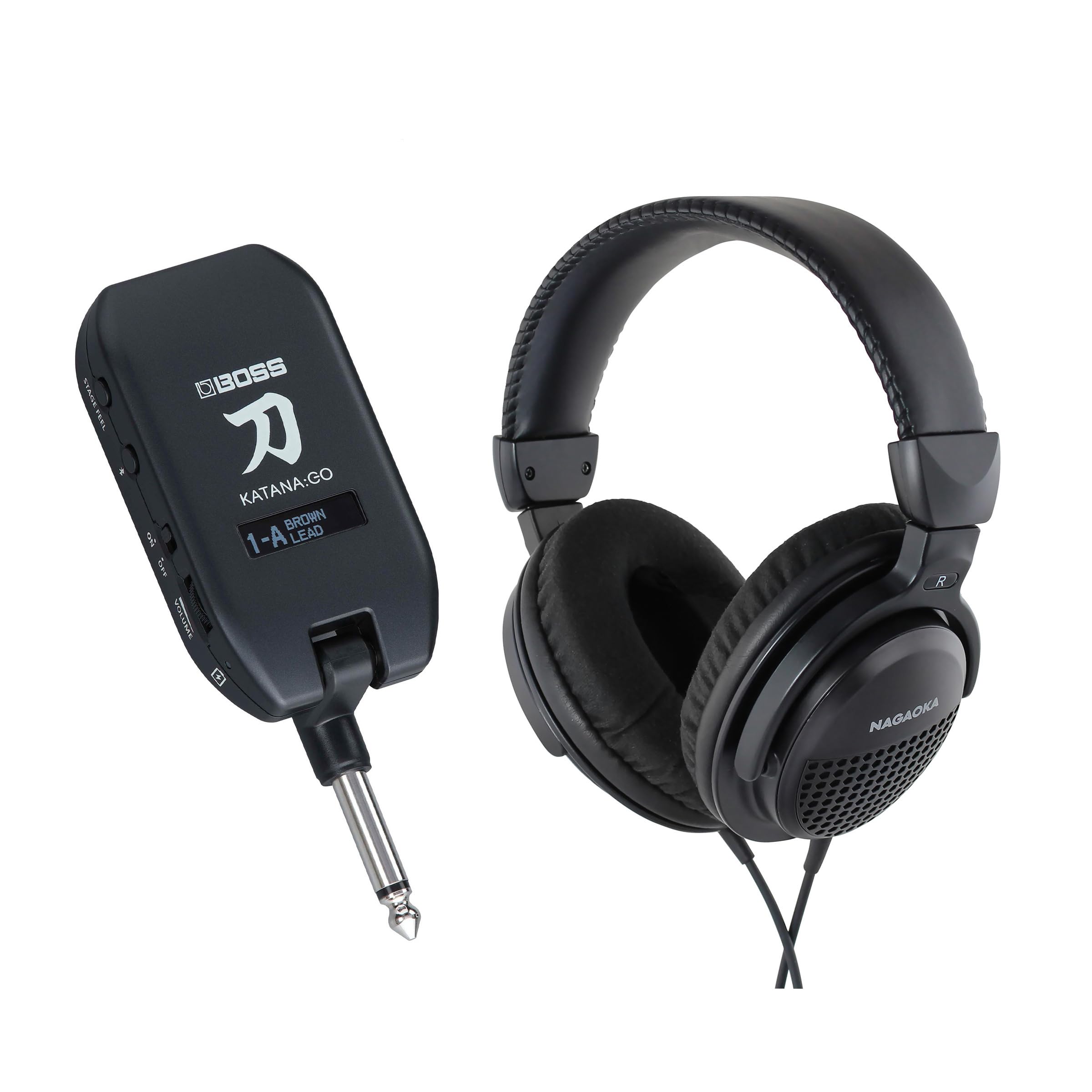 Amazon.co.jp: BOSS KATANA:GO KTN-GO2 + NAGAOKA ベース用ヘッドホン